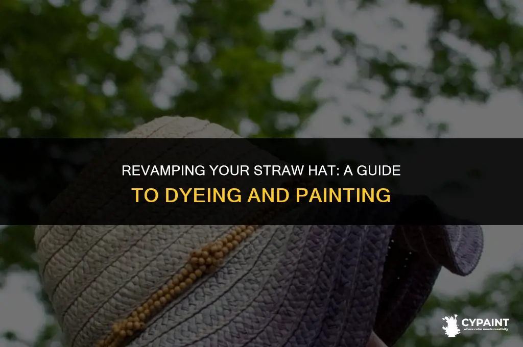 can i dye or paint a straw hat