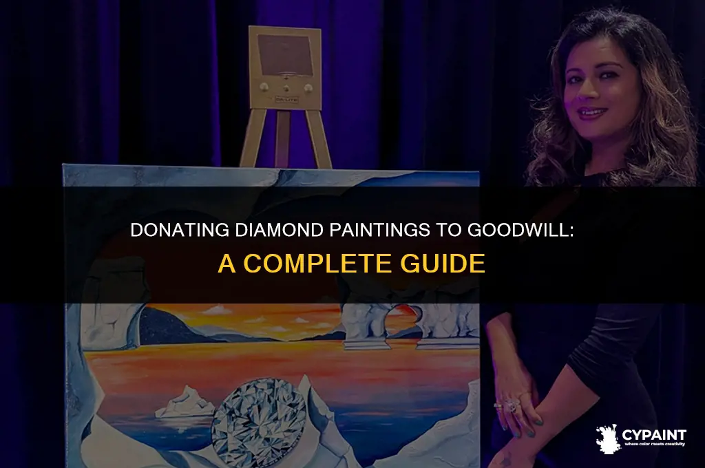 can i give completed diamond painting to goodwill