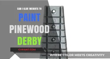 Gluing Weights to Paint: Pinewood Derby Preparation Tips