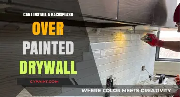 Revamping Your Kitchen: Backsplash Installation Over Painted Drywall