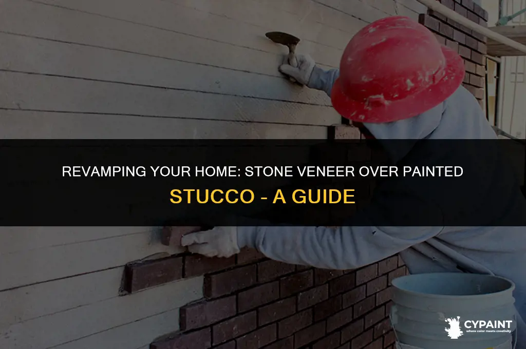 can i install stone veneer over painted stucco