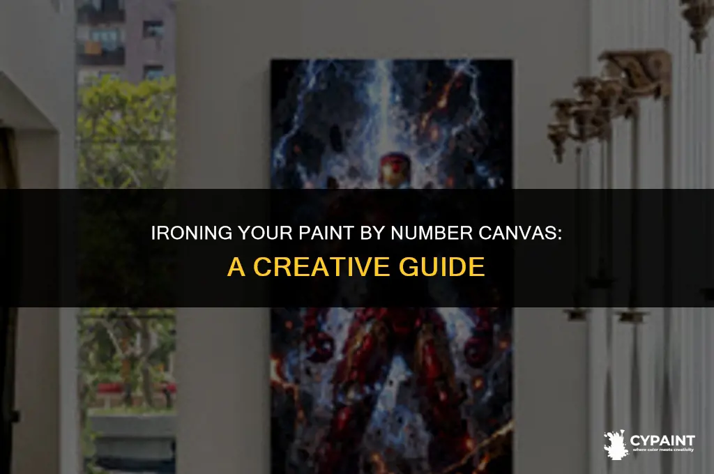 can i iron my paint by number caqnvas