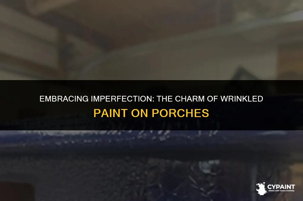 can i just leave wrinkled paint on porch