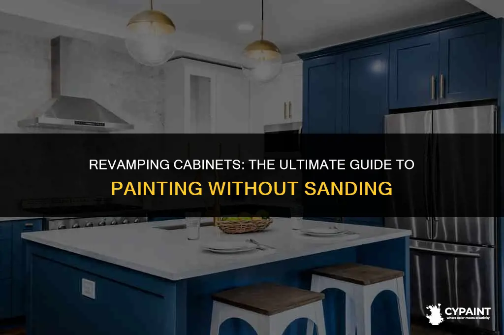 can i just paint over cbinets without sanding