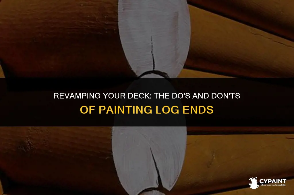 can i just paint the end of logs