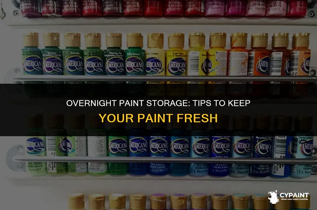 can i keep paint in the bucket overnight