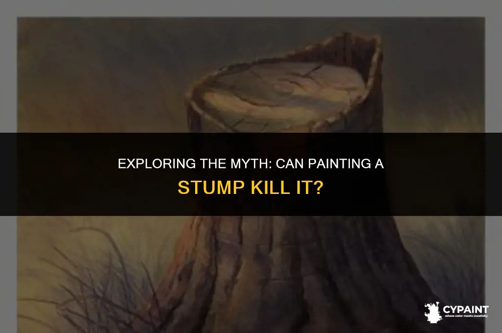 can i kill a tump by painting it