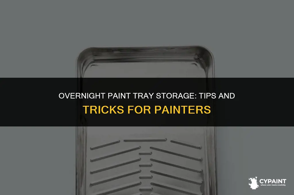 can i leave paint in a tray overnight