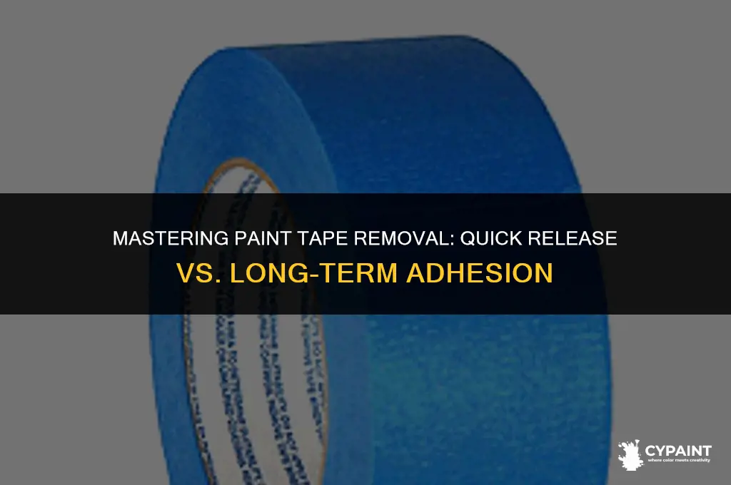 can i leave quick release paint tape on