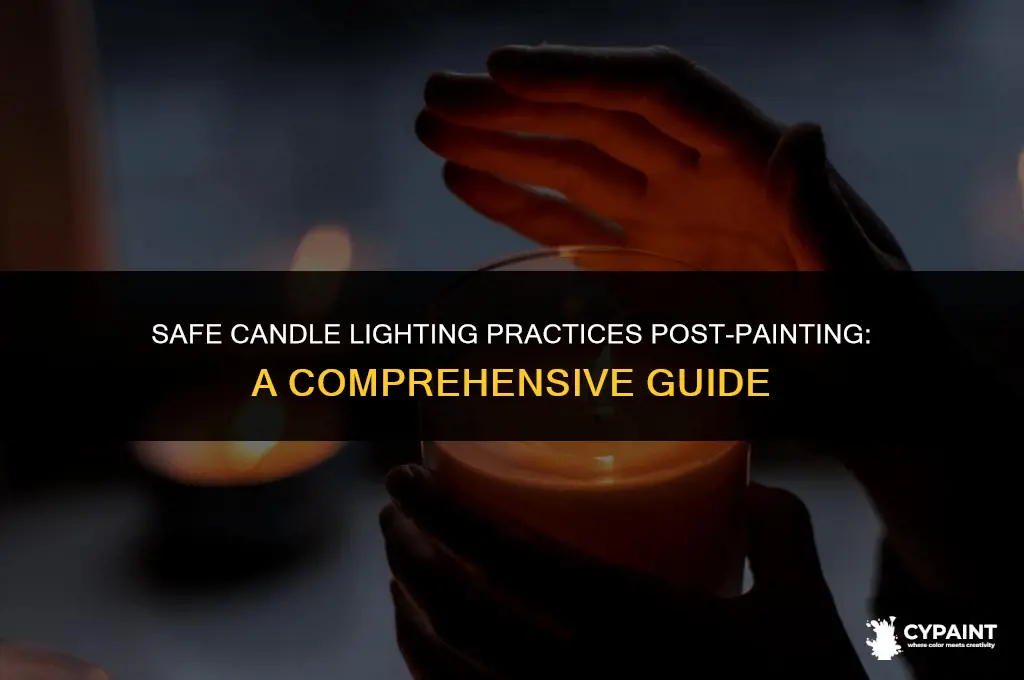 can i light a candle after i paint