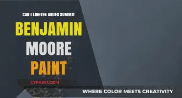 Brightening Up: Tips for Lightening Andes Summit Benjamin Moore Paint