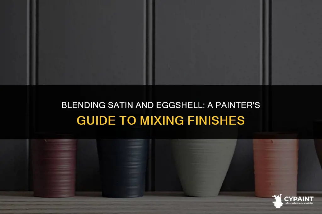can i mex satin apint with eggshell paint