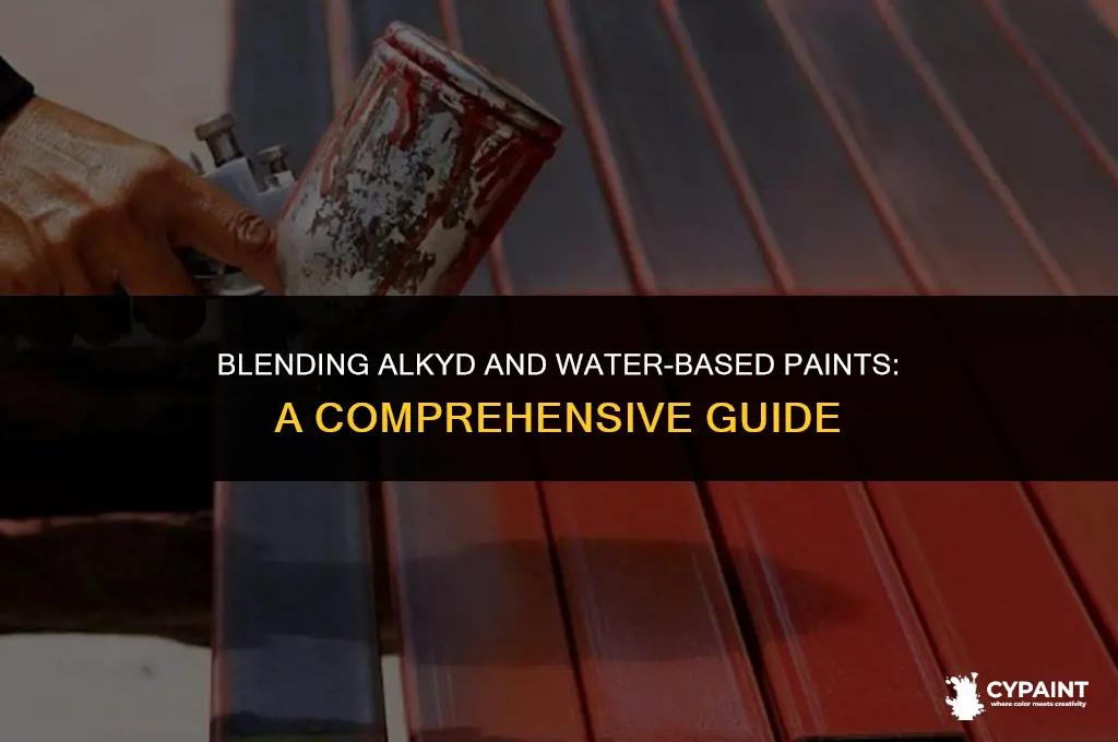 can i mix alkyd paint with waterbased paint