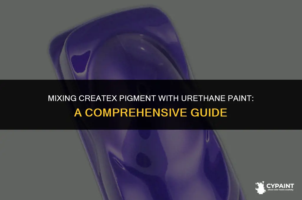 can i mix createx pigment with urethane paint