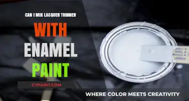 Mixing Lacquer Thinner with Enamel Paint: A Comprehensive Guide