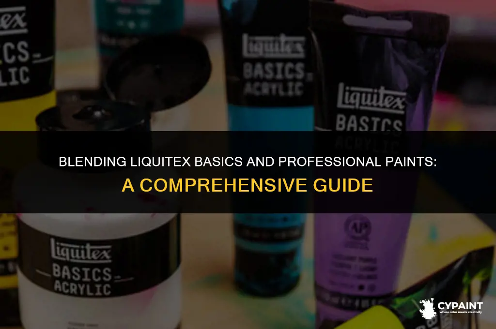 can i mix liquitex basics and professional paints
