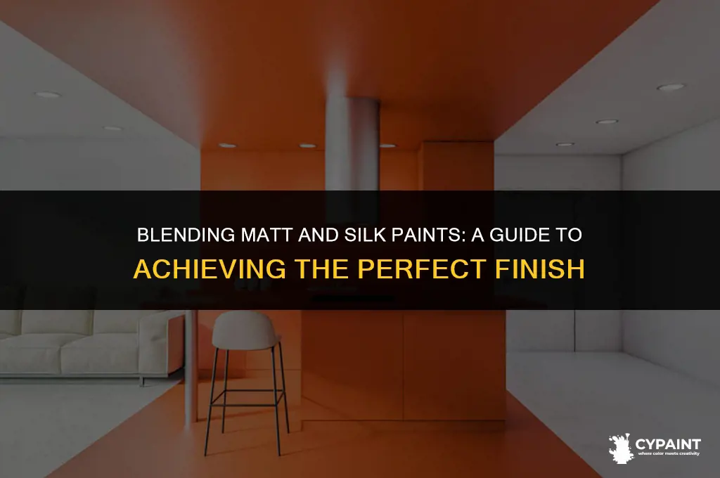 can i mix matt and silk paint together