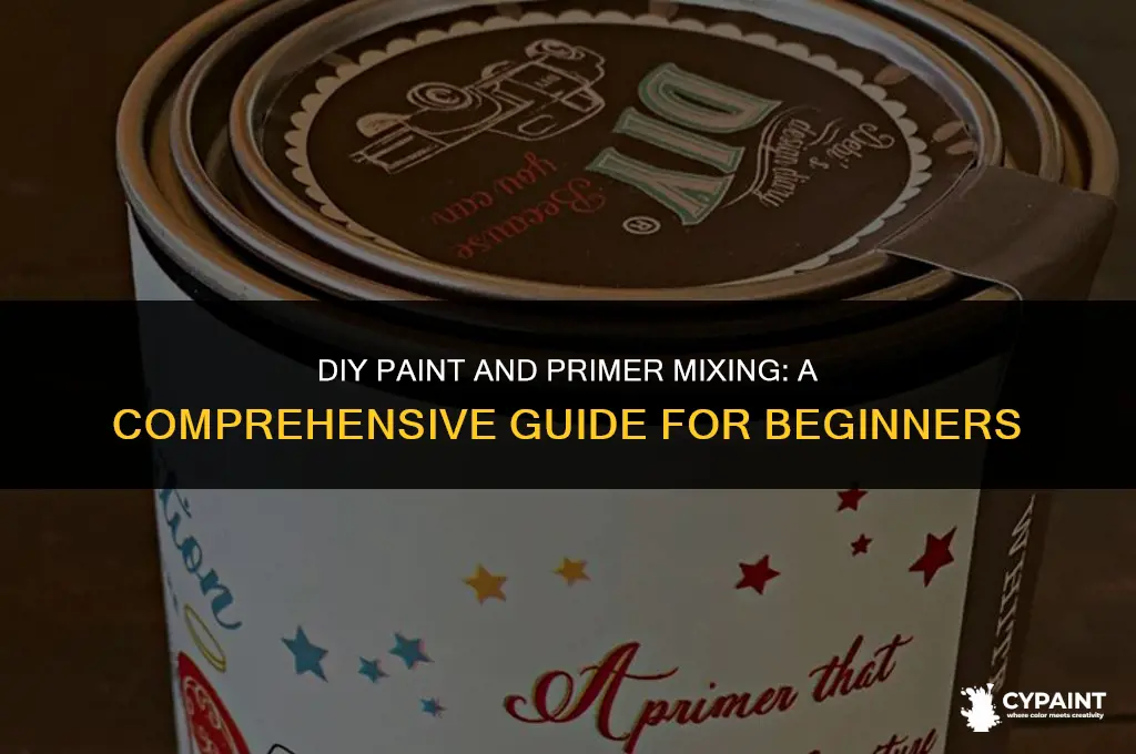 can i mix my own paint and primer