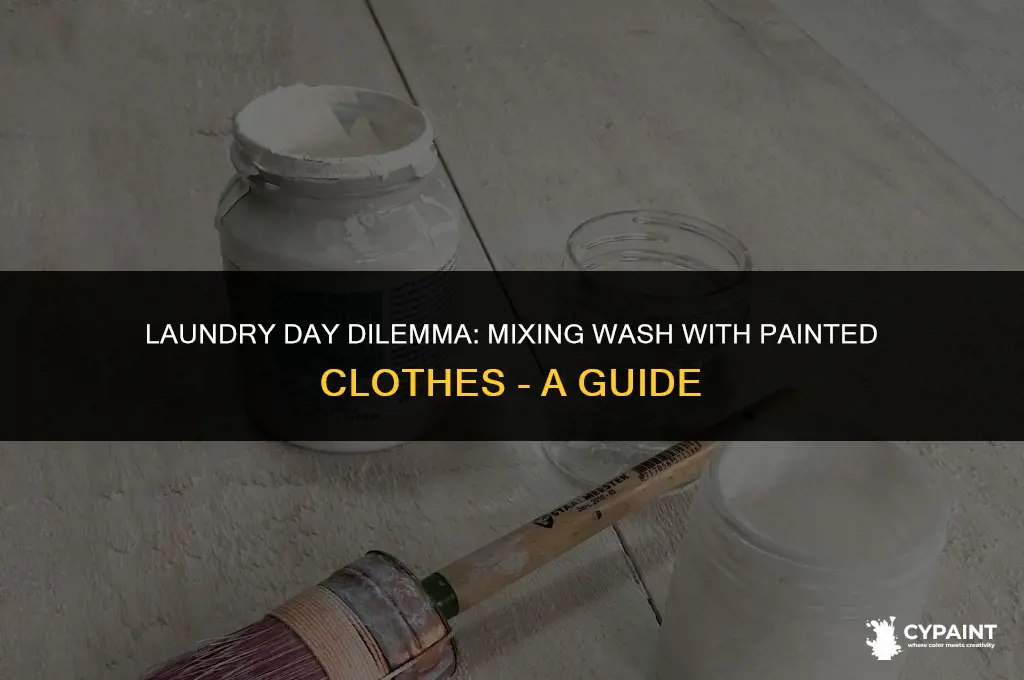 can i mix my wash with painted clothes