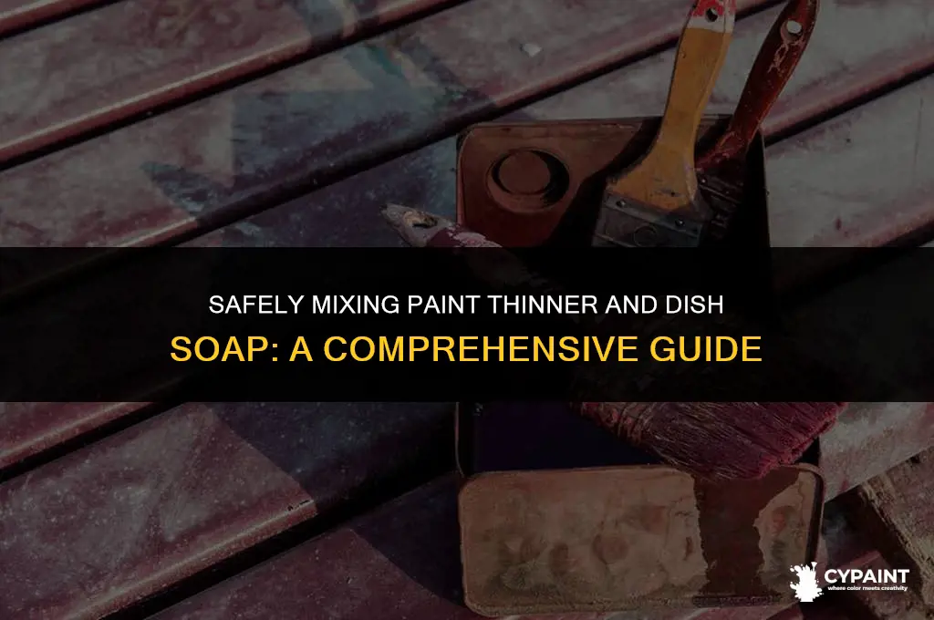 can i mix paint thinner and dish soap