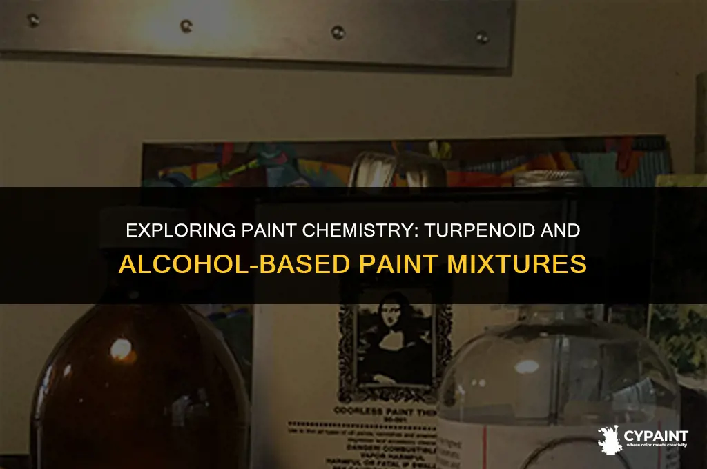 can i mix turpenoid with alcohol baed paint
