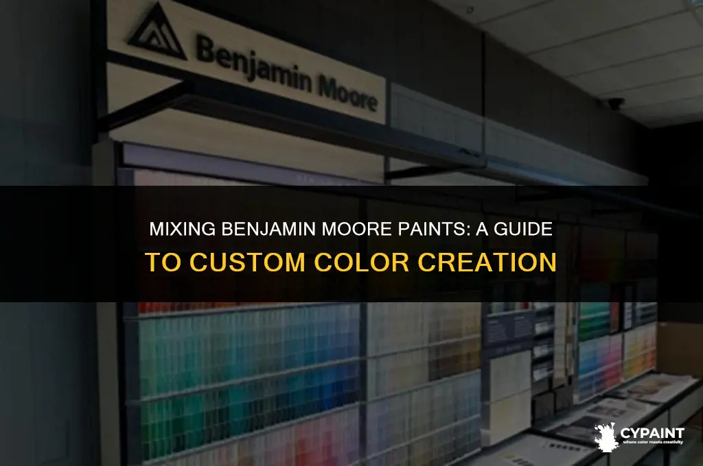 can i mix two benjamin moore paints together