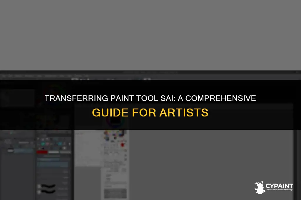 can i move paint tool sai between computers