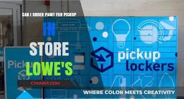 Order Paint for In-Store Pickup at Lowe's: A Step-by-Step Guide