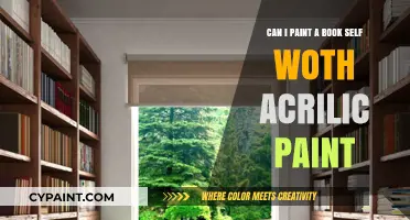 Transforming Bookshelves: Acrylic Paint Makeover