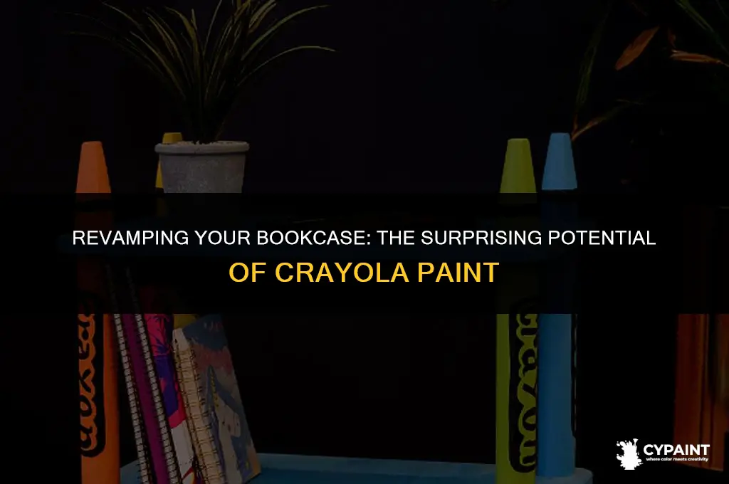 can i paint a bookcase with crayola paint
