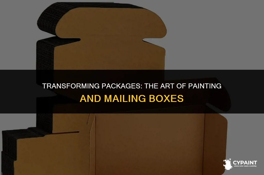 can i paint a box and mail it
