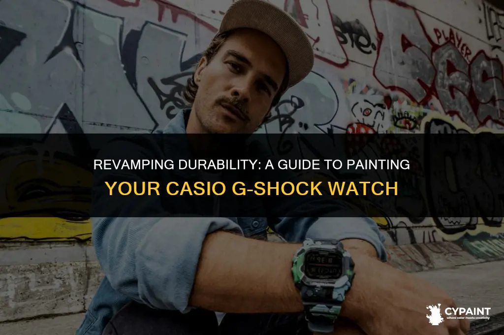can i paint a casio g shock watch