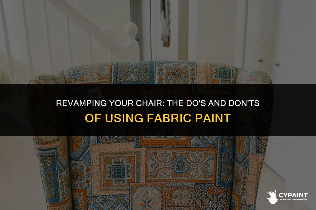 can i paint a chair with fabric paint