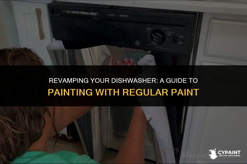 can i paint a dishwasher with regular paint
