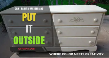 Outdoor Makeover: Painting a Dresser for Outside Use