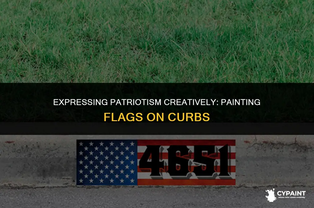 can i paint a flag on a curb
