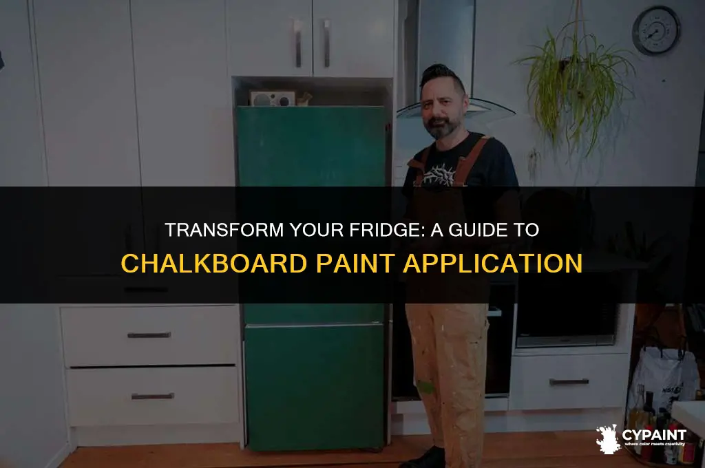 can i paint a fridge with chalkboard paint