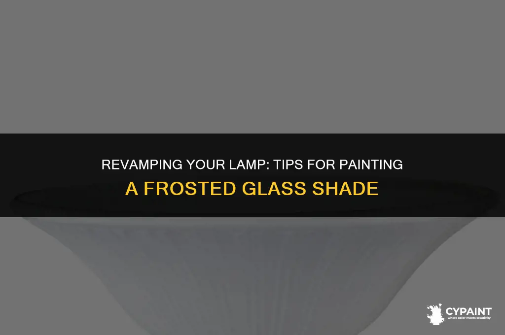 can i paint a frosted glass lamp shade