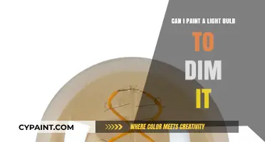 How to Dim a Light Bulb with Paint?