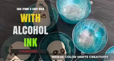 Alcohol Ink Art: Painting Light Bulbs