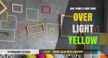 How to Paint Light Gray Over Light Yellow