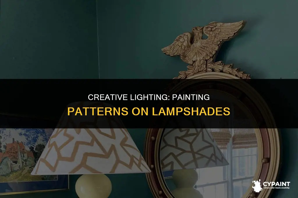 can i paint a pattern on a lampshade