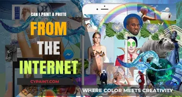 Exploring the Ethics and Legality of Painting Internet Photos