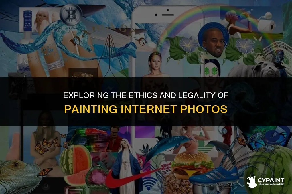 can i paint a photo from the internet