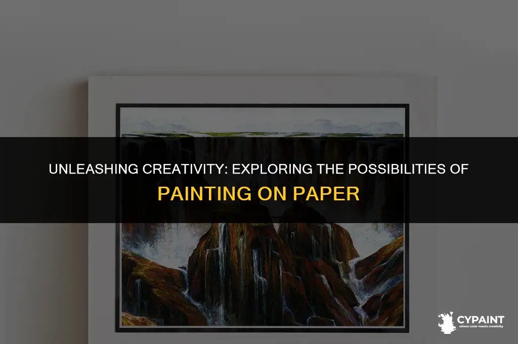 can i paint a piece of paper with