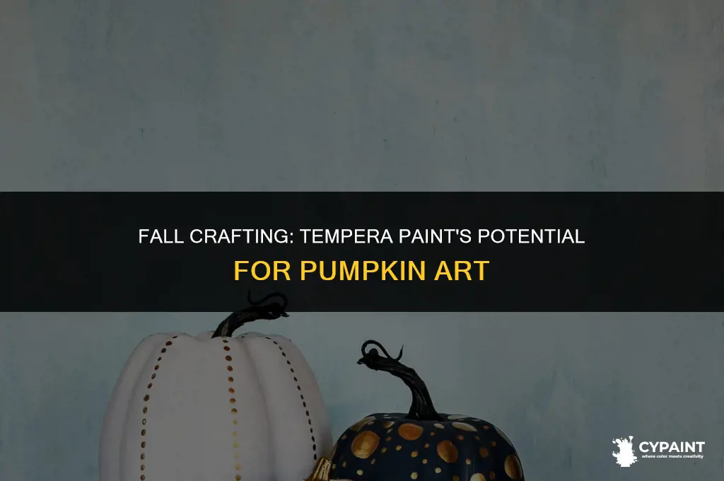 can i paint a pumpkin with tempera paint