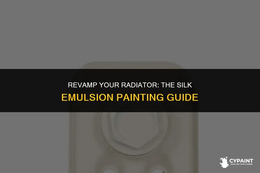 can i paint a radiator with silk emulsion