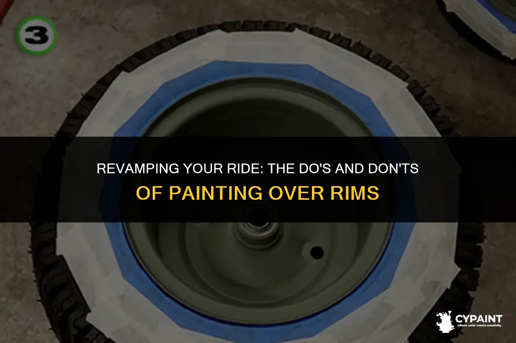 can i paint a rim over its paint