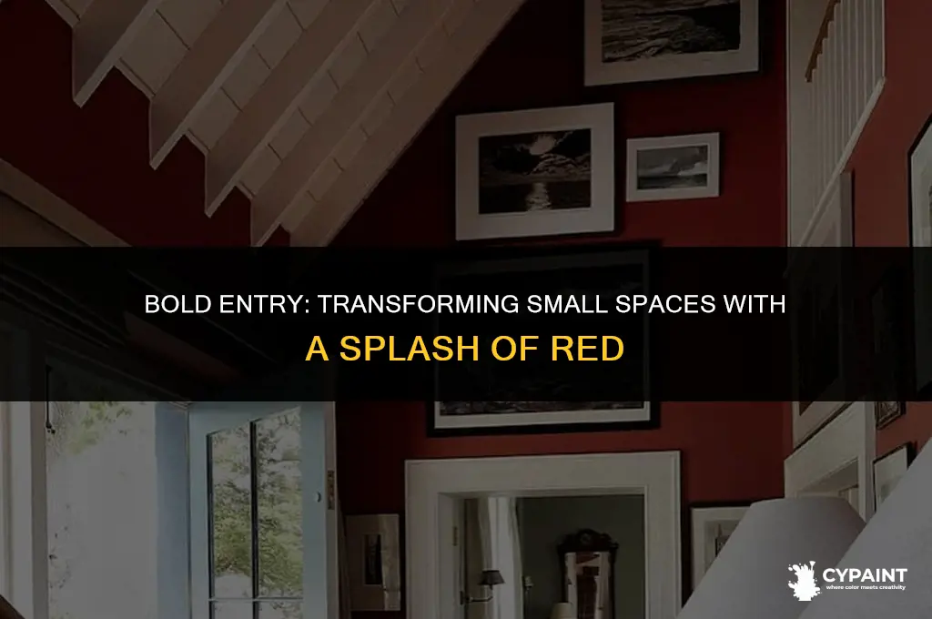 can i paint a small entry way red
