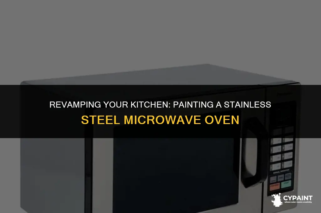 can i paint a stainless steel microwave oven